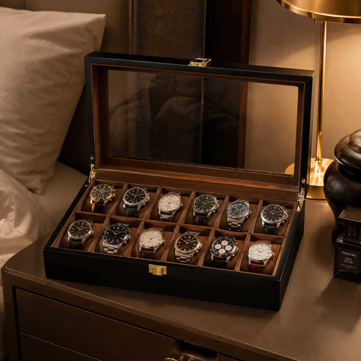 The Manor – 12 Slot Watch Box