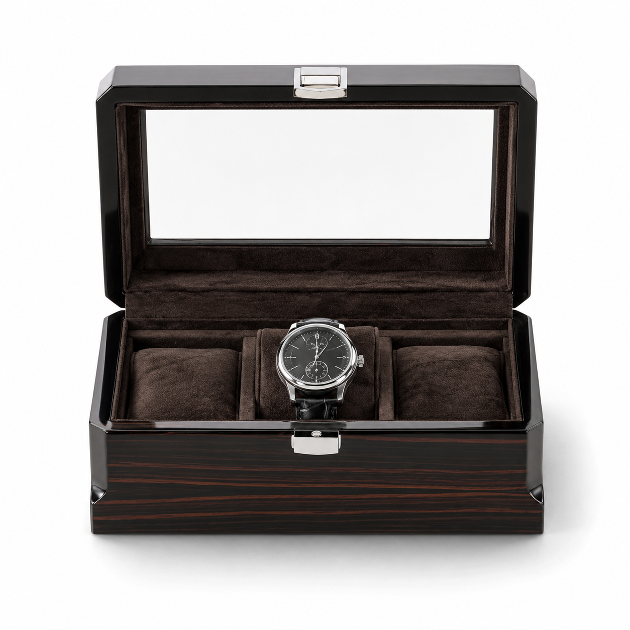 The Ebony – 3 Slot Watch Box