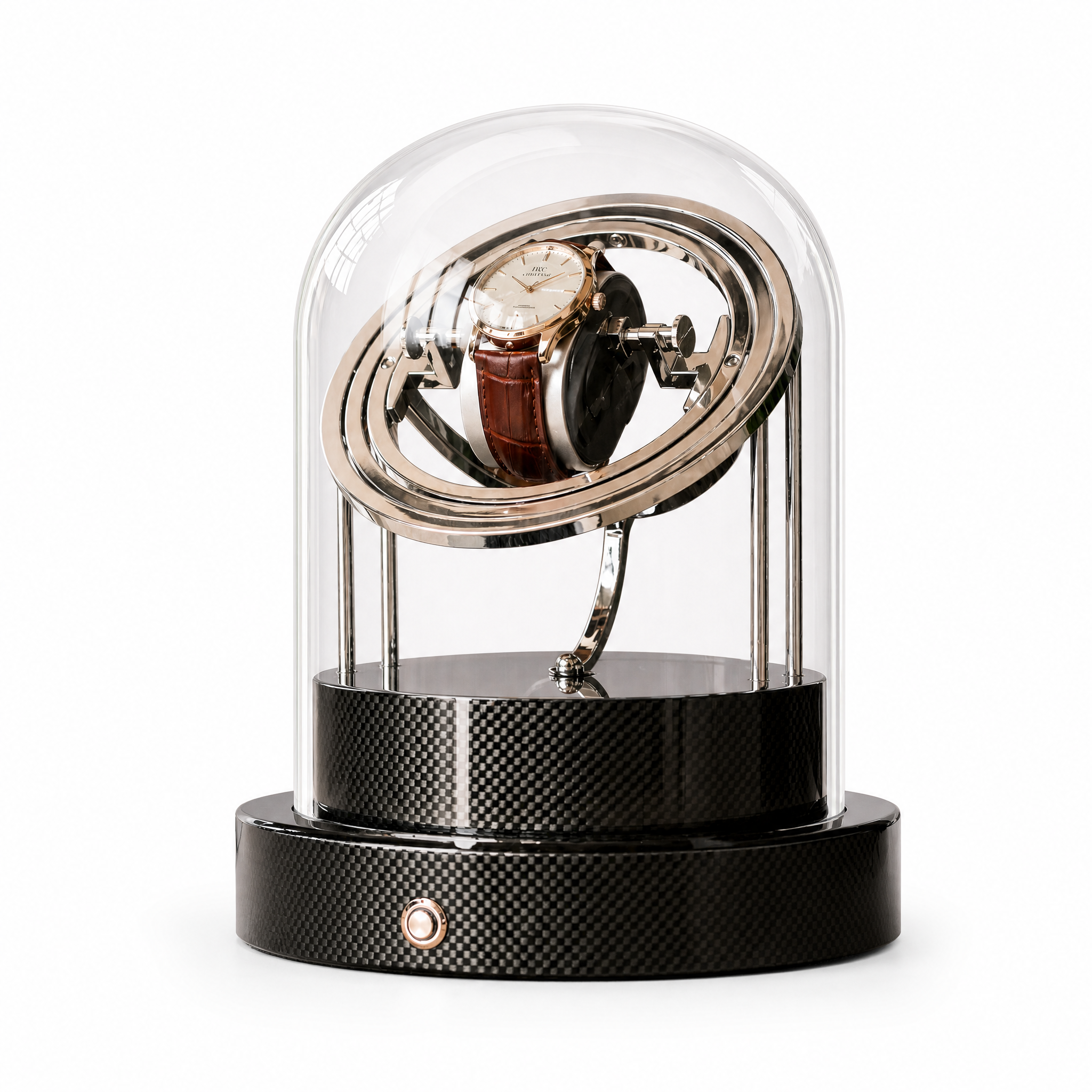 The Orbital Carbone – 1 Slot watch winder