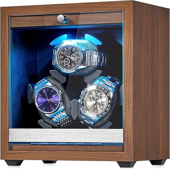 The Atelier – 3-Slot Wood Watch Winder