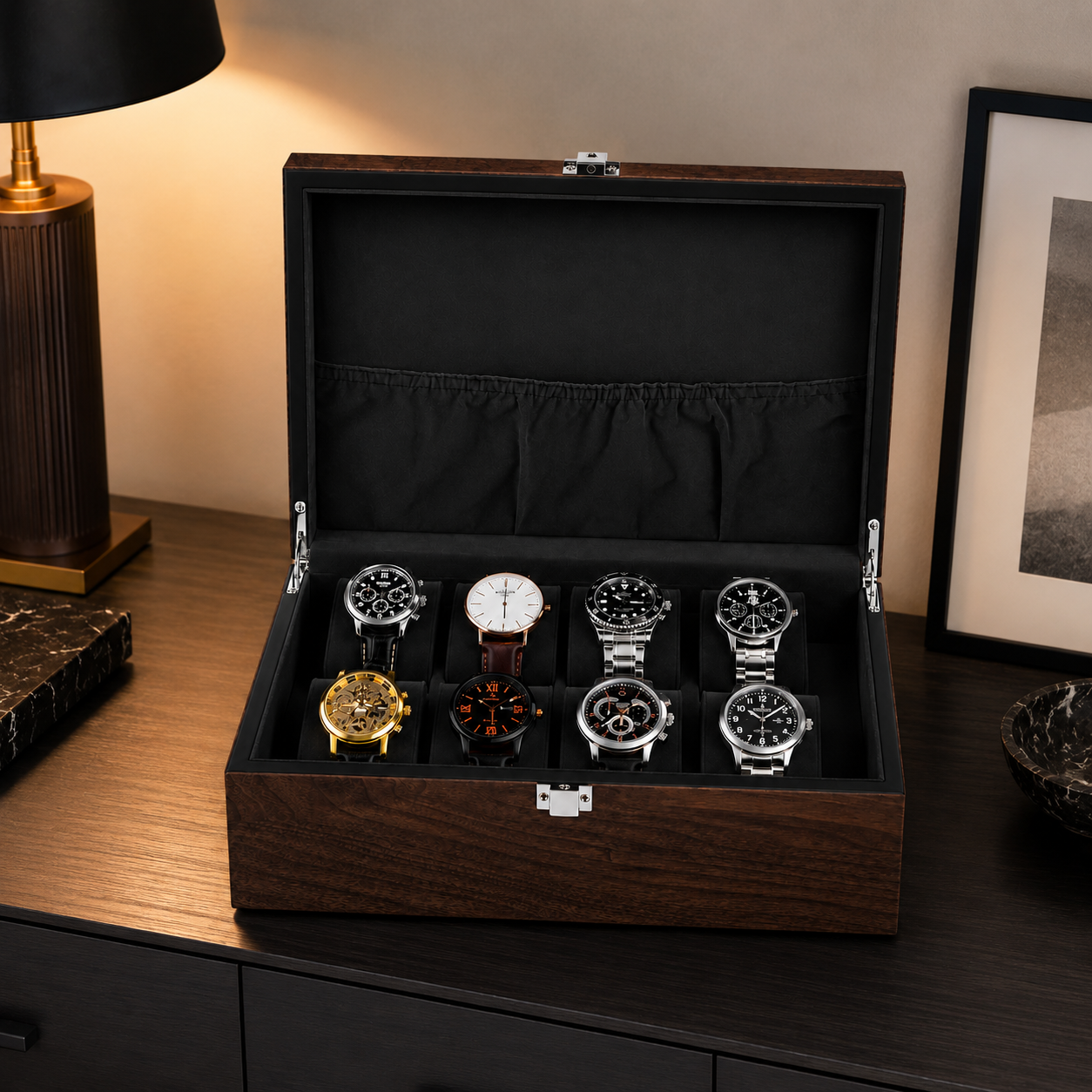 The Atelier – 8 Slot Watch Box