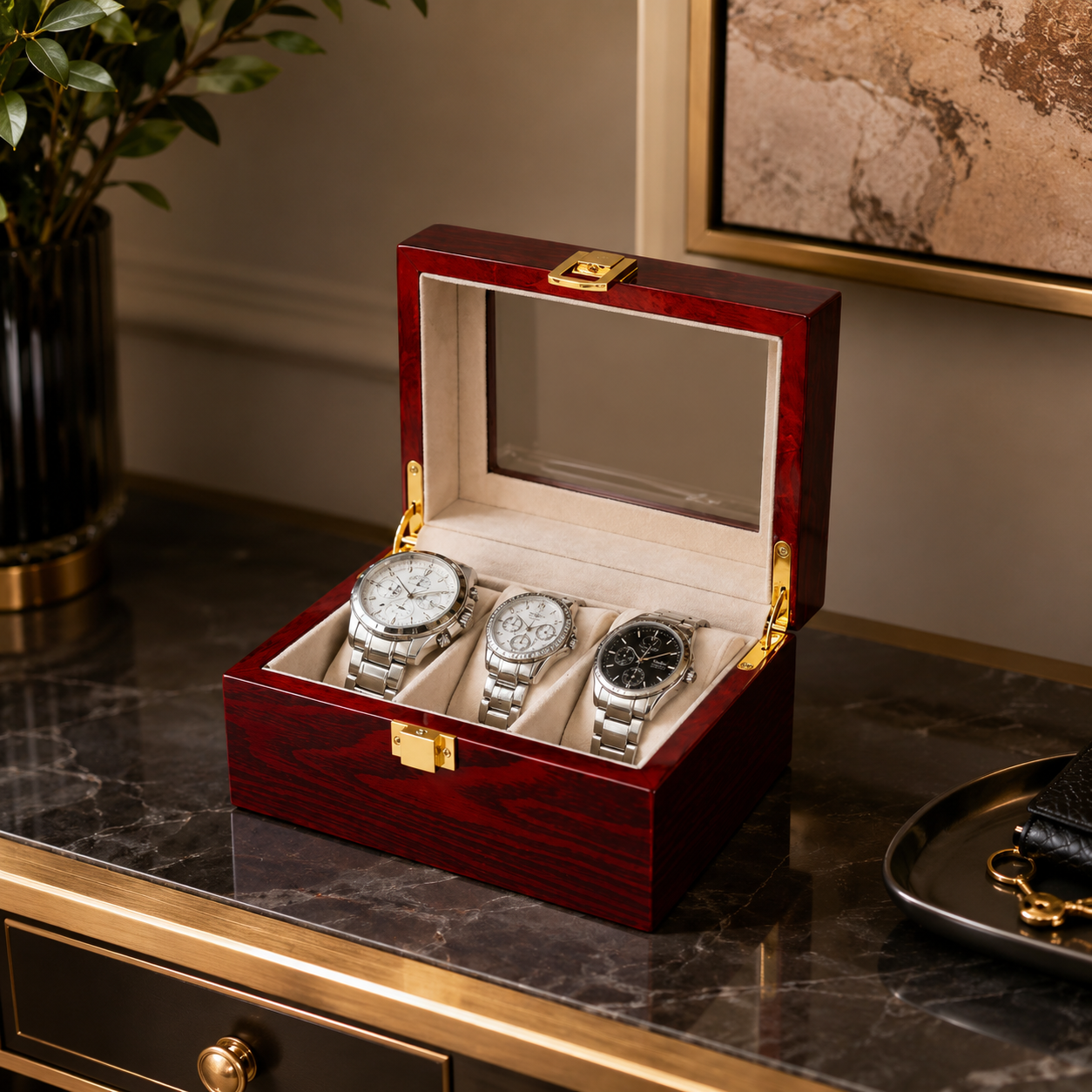 The Keeper – 3 Slot Watch Box