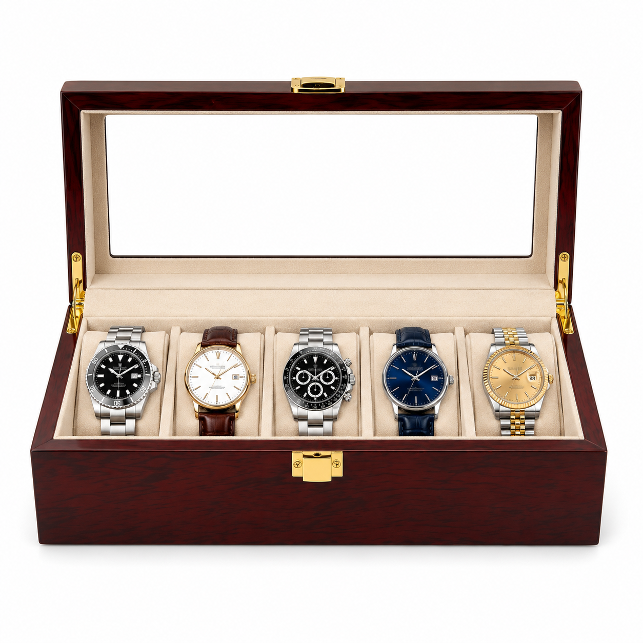 The Study – 5 Slot Watch Box