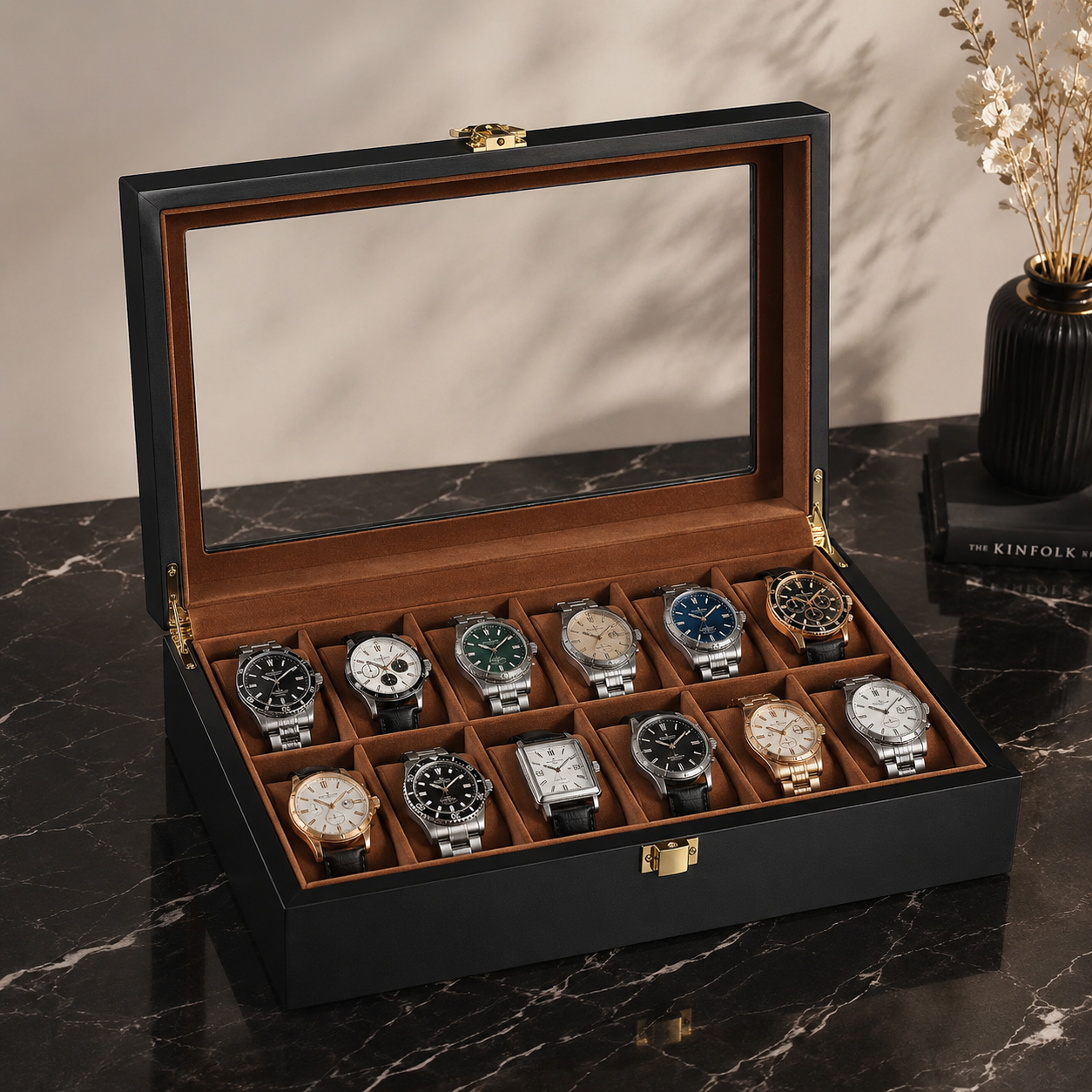 The Manor – 12 Slot Watch Box