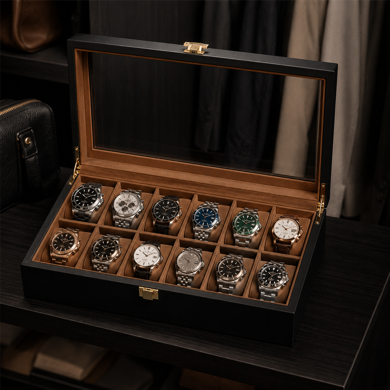 The Manor – 12 Slot Watch Box