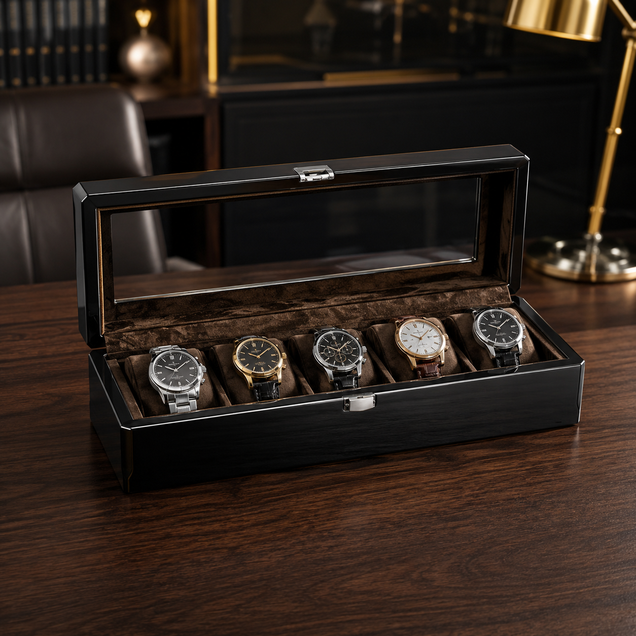 The Marlowe – 6 Slot Watch Box