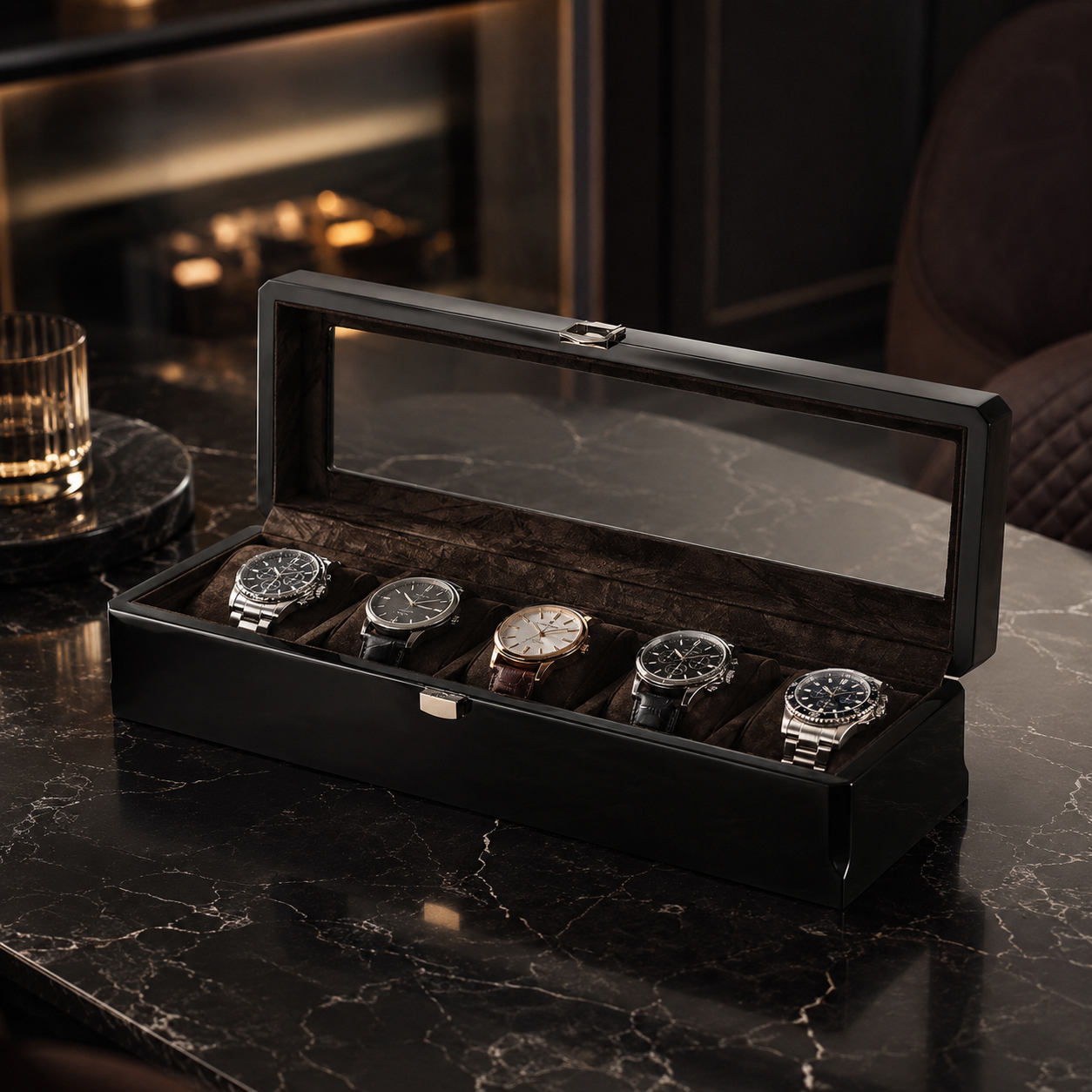 The Marlowe – 6 Slot Watch Box