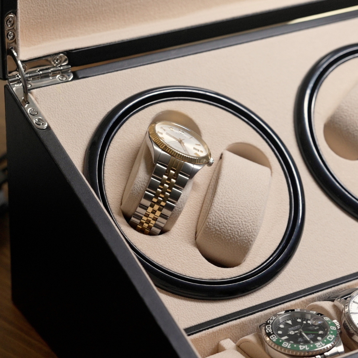 The Deluxe – 4-Slot Watch Winder Coffret