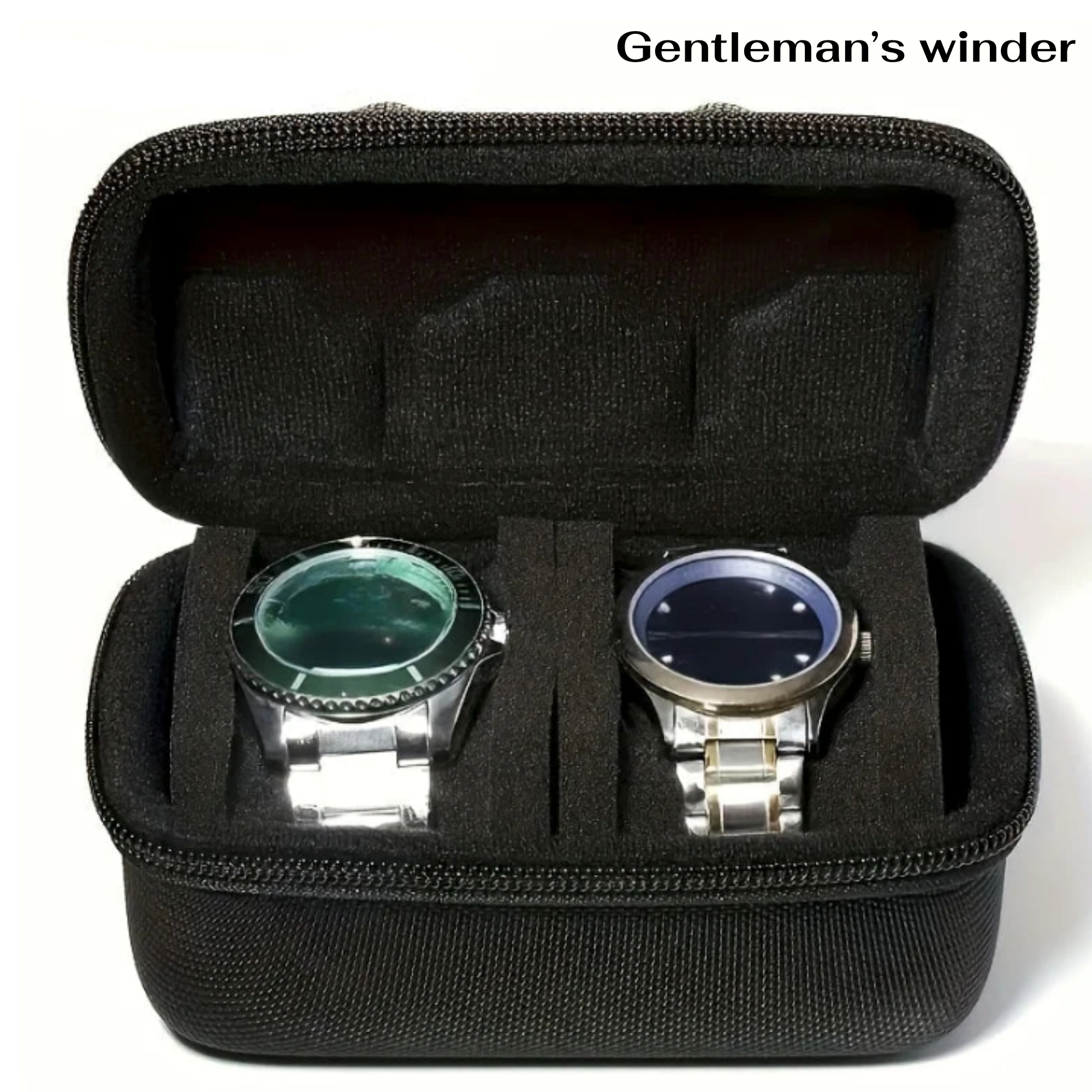 The Voyager – 2-Slot Travel Watch Case
