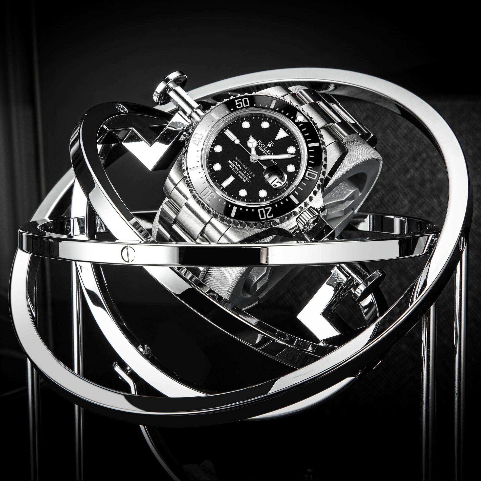 The Orbital Carbone – Single Watch Winder