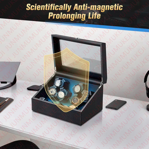 Premium 6-Slot Watch Winder Box - image 4