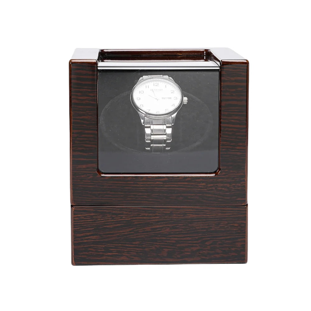 Embers Luxury Single Watch Winder – Wood & Glass Case - image 3
