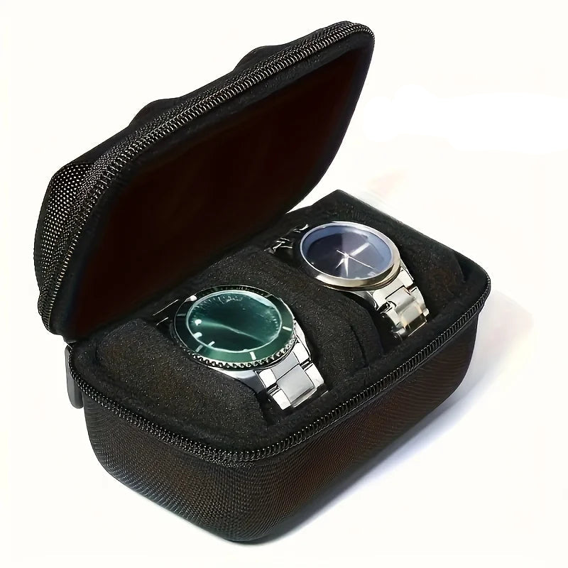 The Voyager – 2-Slot Travel Watch Case