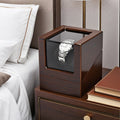 Embers Luxury Single Watch Winder – Wood & Glass Case - image 1