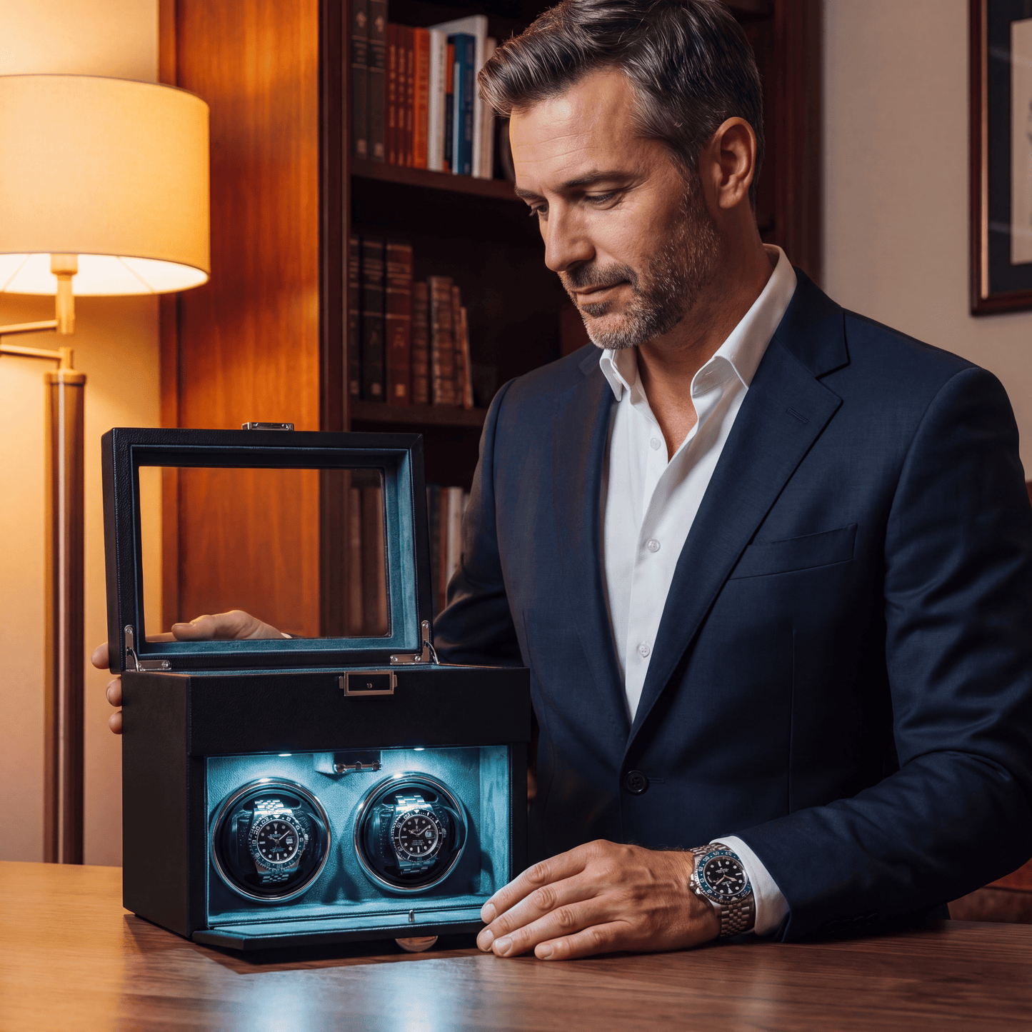 The Gardien – 2-Slot Watch Winder Coffret