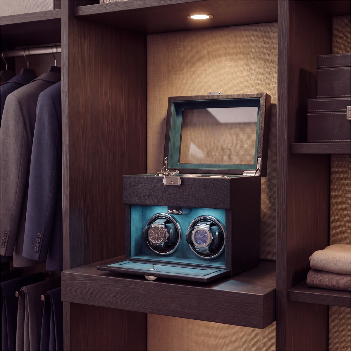 The Gardien – 2-Slot Watch Winder Coffret